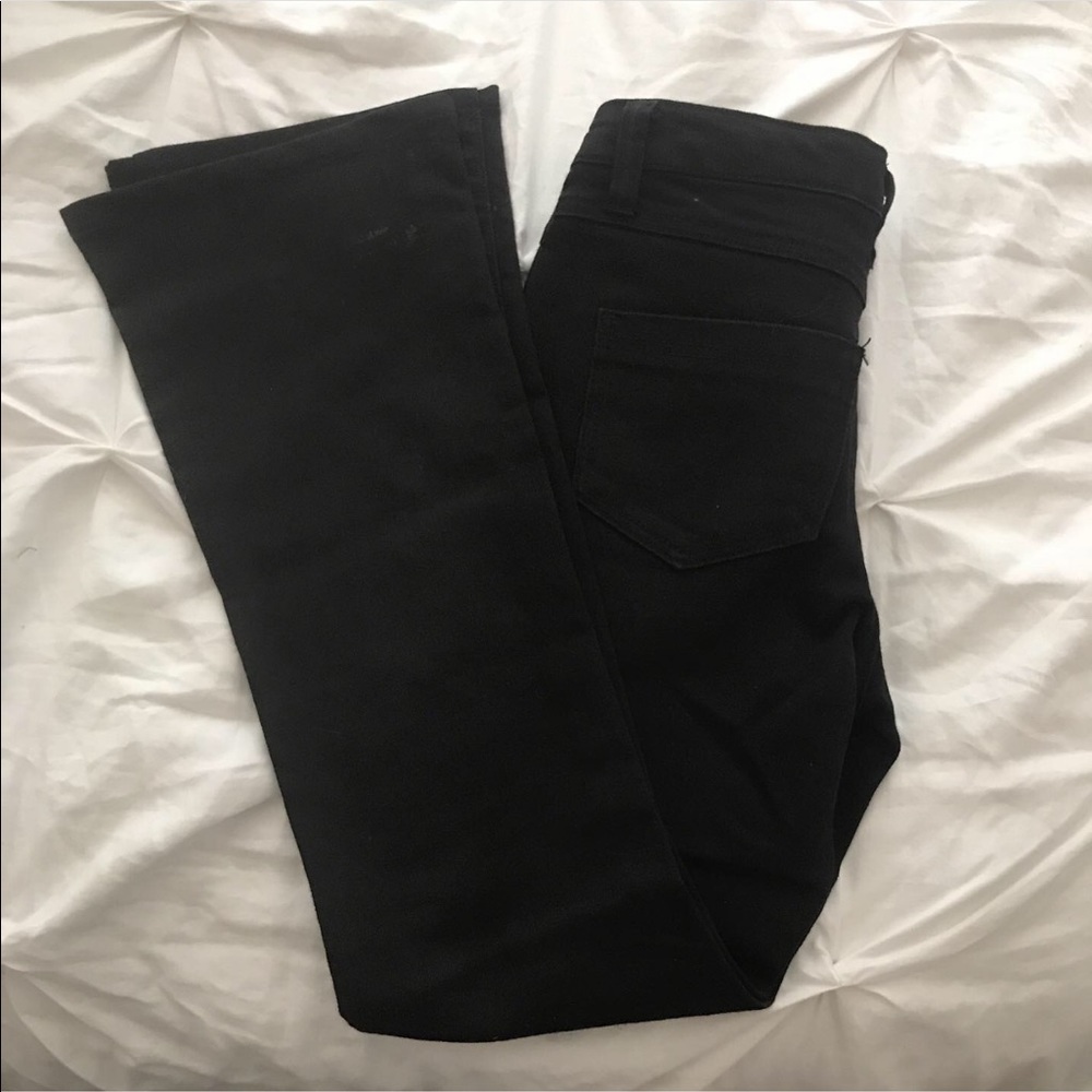 Black flare jeans